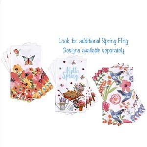Spring Fling Pastel Floral Spring Themed Guest Towel Hostess Napkins ~ 3 Designs